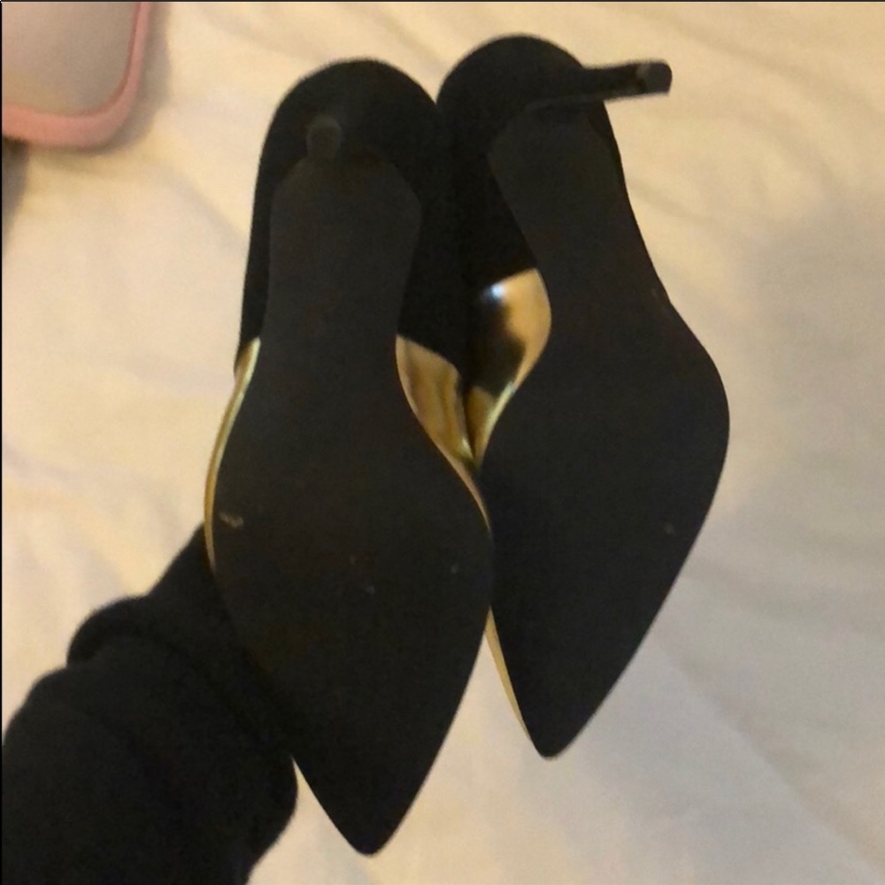 Charles David black and gold heel - Picture 3 of 4